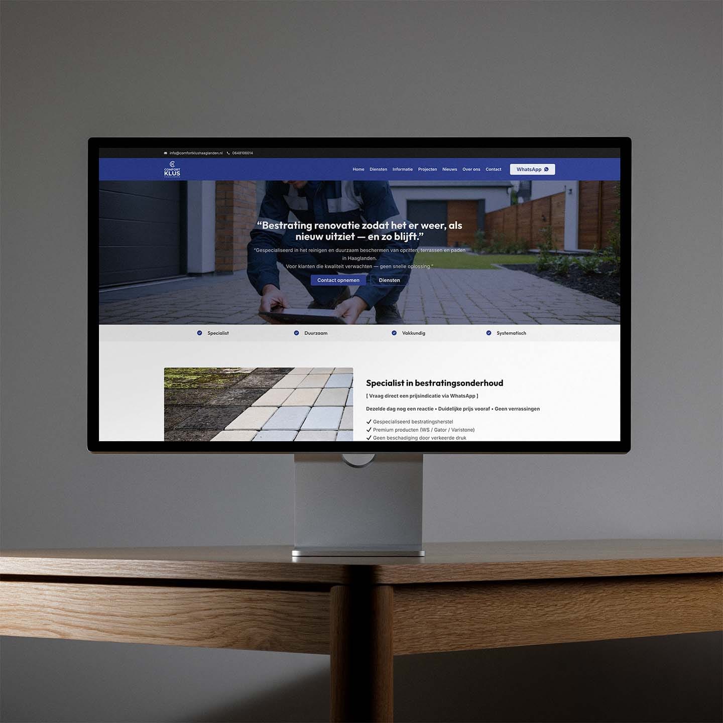 WebsiteZero Vakmannen iMac